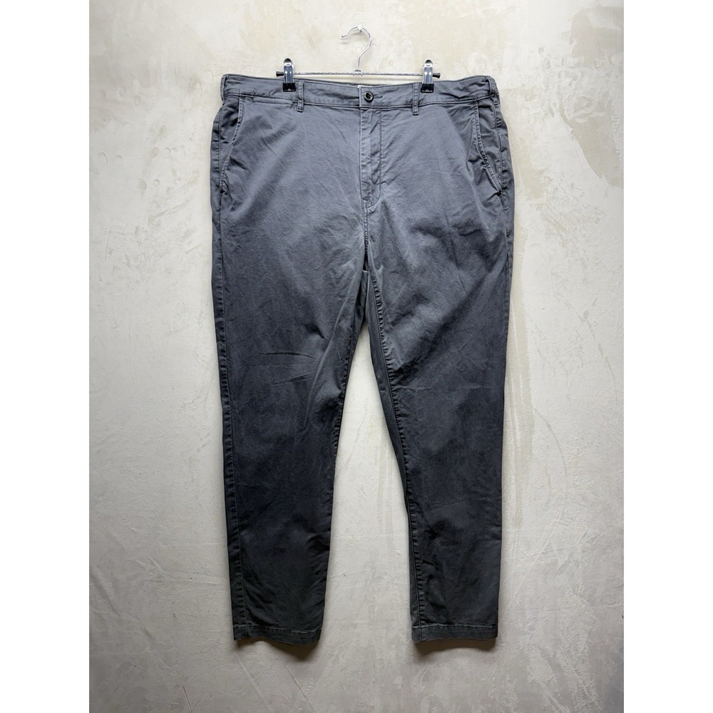 Flint and Tinder 365 5-Pocket Pants Mens 38x32 Gray Charcoal Slim Stretch Chino